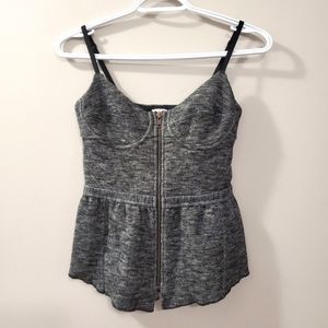 Wilfred - Bustier Style Zipper Front Tank Top - Read for Sizing